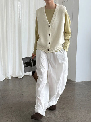 V-neck cardigan