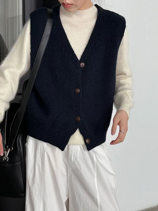 V-neck cardigan