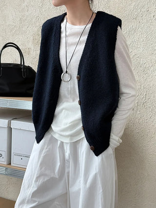 V-neck cardigan