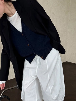 V-neck cardigan