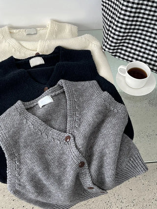 V-neck cardigan