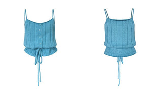 hollow tied vest