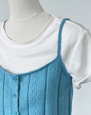 hollow tied vest