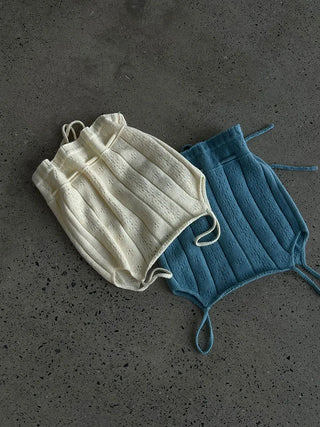 hollow tied vest