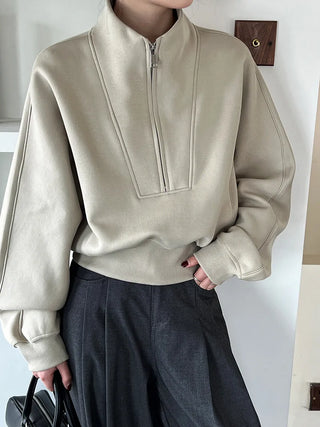 half zipper top