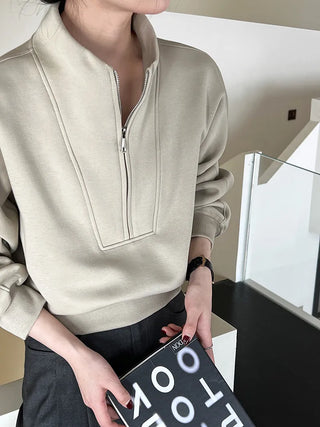 half zipper top