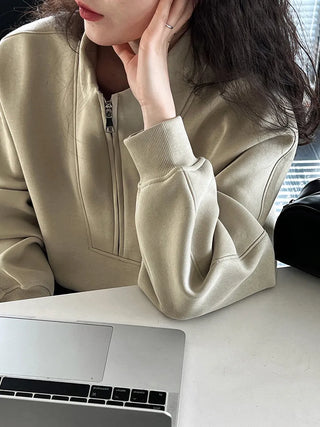 half zipper top