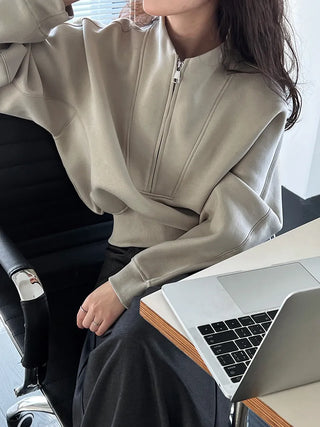 half zipper top