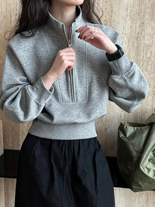 half zipper top
