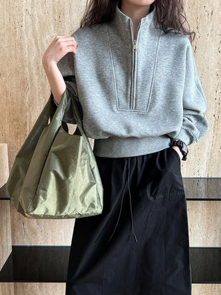 half zipper top