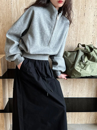 half zipper top