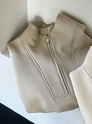 half zipper top