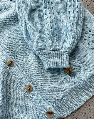 flower crochet cardigan