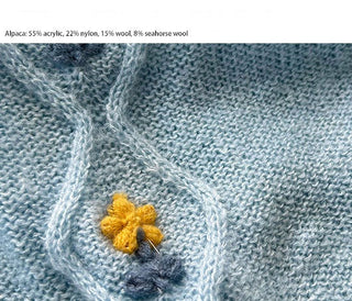 flower crochet cardigan