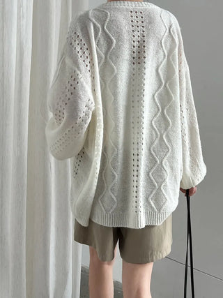 flower crochet cardigan
