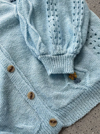 flower crochet cardigan