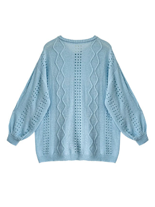 flower crochet cardigan