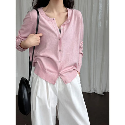 button sweater