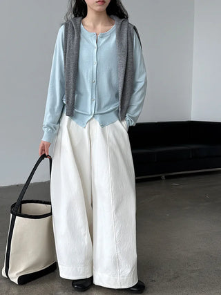 button sweater