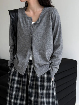 button sweater