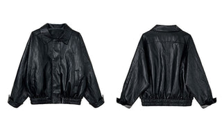 motorcycle leather coat