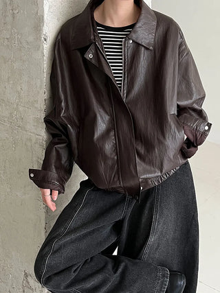 motorcycle leather coat