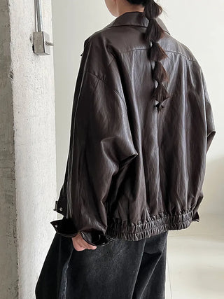 motorcycle leather coat