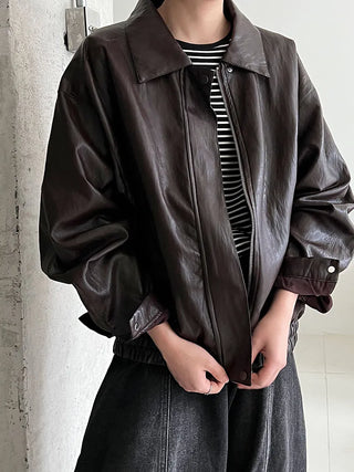 motorcycle leather coat