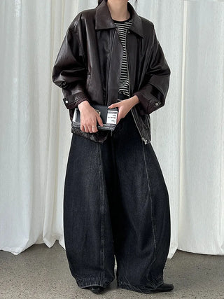 motorcycle leather coat