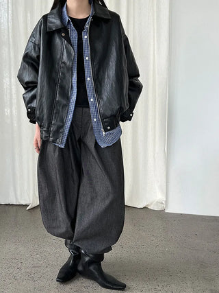 motorcycle leather coat