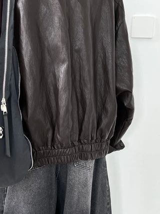 motorcycle leather coat