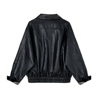 motorcycle leather coat