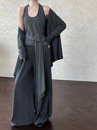 vest cardigan pants