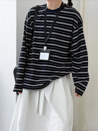 striped bottoming shirt