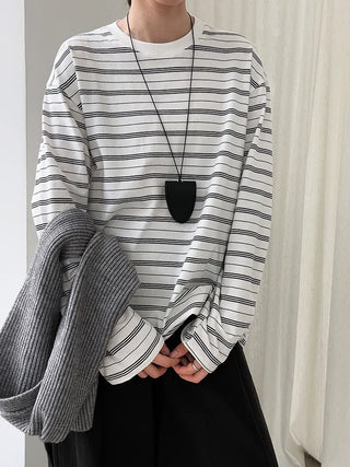 striped bottoming shirt