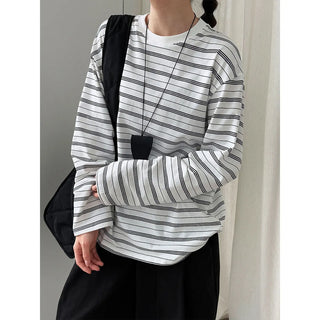 striped bottoming shirt
