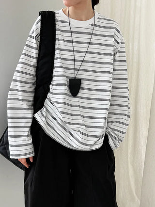 striped bottoming shirt
