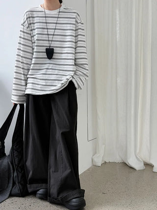 striped bottoming shirt