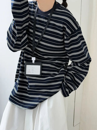 striped bottoming shirt