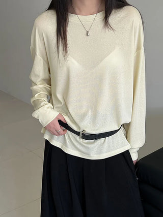 Tencel bottoming shirt
