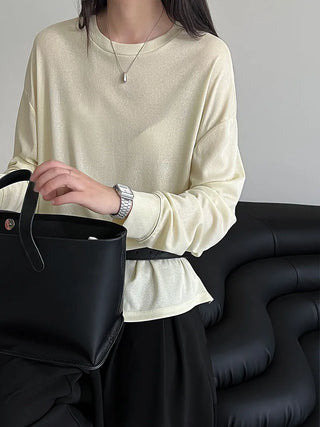 Tencel bottoming shirt