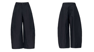 pleated wide pants
