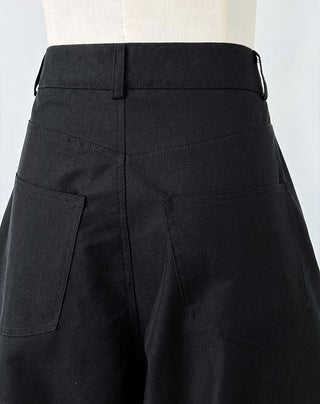 pleated wide pants