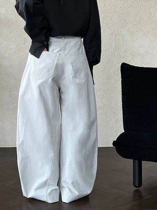 pleated wide pants