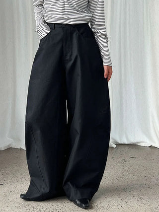 pleated wide pants
