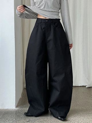 pleated wide pants