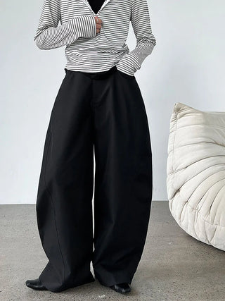 pleated wide pants