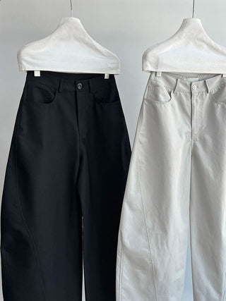pleated wide pants