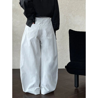 pleated wide pants