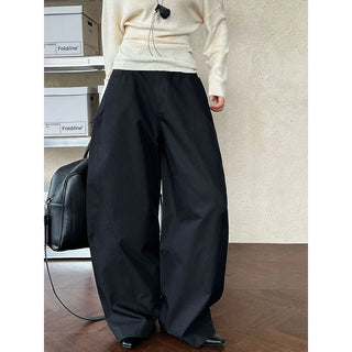 pleated wide pants